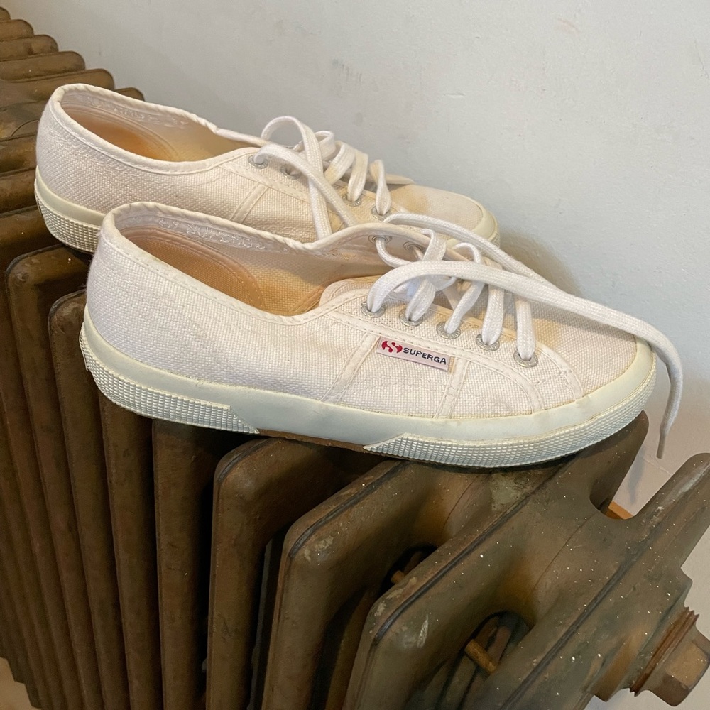 Superga cotu white canvas sneakers size 37-US 6.5-7